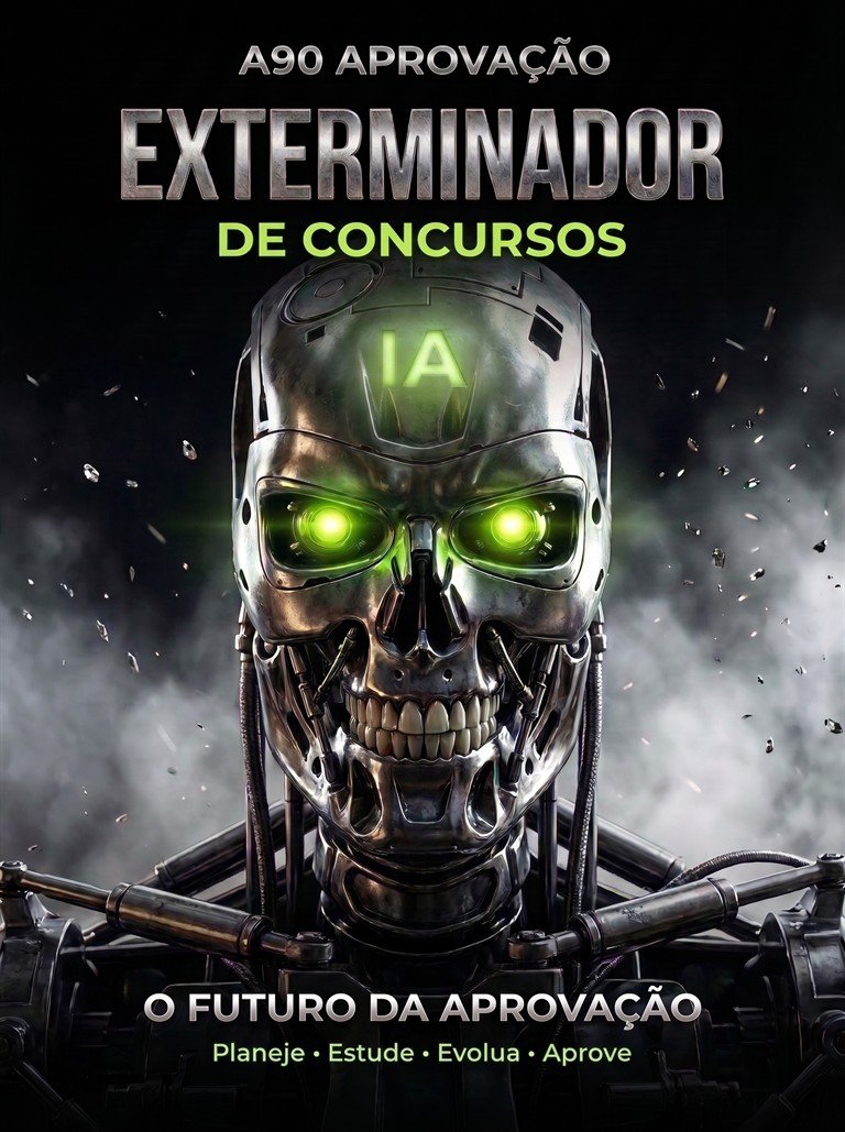 Capa E-book Exterminador de Concursos IA